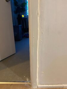 Completely uneven edge which is a very messy eyesore