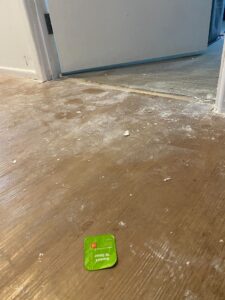 No effort made to clean up and litter left on the floor (a cigarette lighter was also left in the middle of our 3 year old bedroom floor)